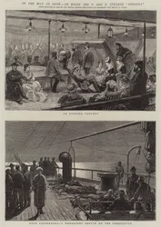Auf dem Weg nach Indien, an Bord des P und O Dampfers Sumatra